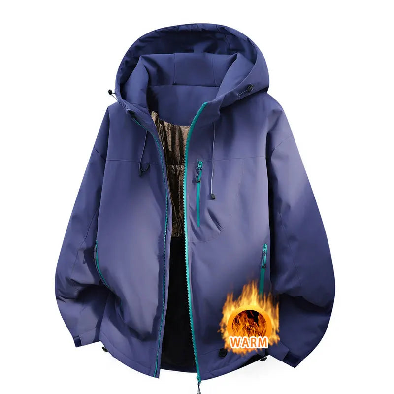 Winter Jacket Thicker Warm Waterproof Windproof Warm Casual Sports Jacket Men Women Sport Hiking Running Hooded Casual Warm Coat