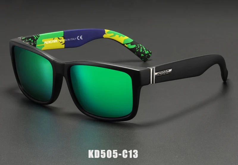 KDEAM Revamp Of Sport Men Sunglasses Polarized Shockingly Colors Sun Glasses Outdoor Driving Photochromic Sunglass With Box