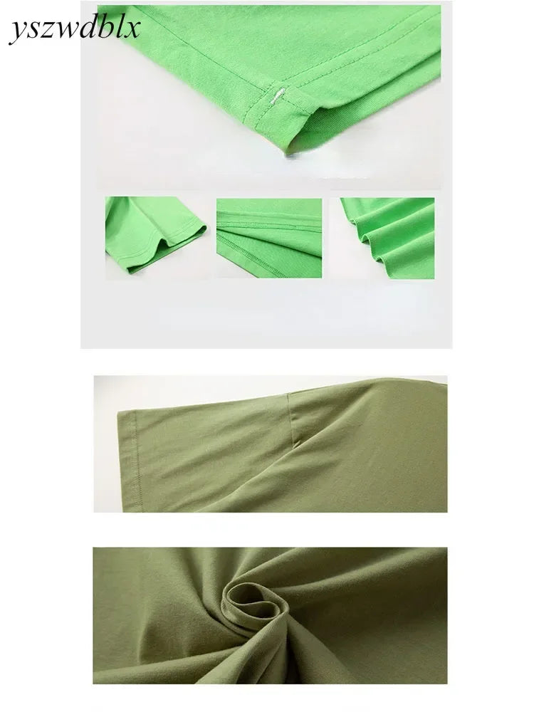 YSZWDBLX T-shirt Women 2025 Summer Short Sleeve O-neck Tshirt Man /woman Cotton Loose Harajuku Couples Tees Casual Shirts Top