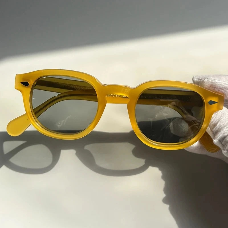 Sunglasses Man Johnny Depp Sun Glasses Woman Luxury Brand Design Vintage Acetate UV400 Driver Shade Lemtosh Polarized Goggles