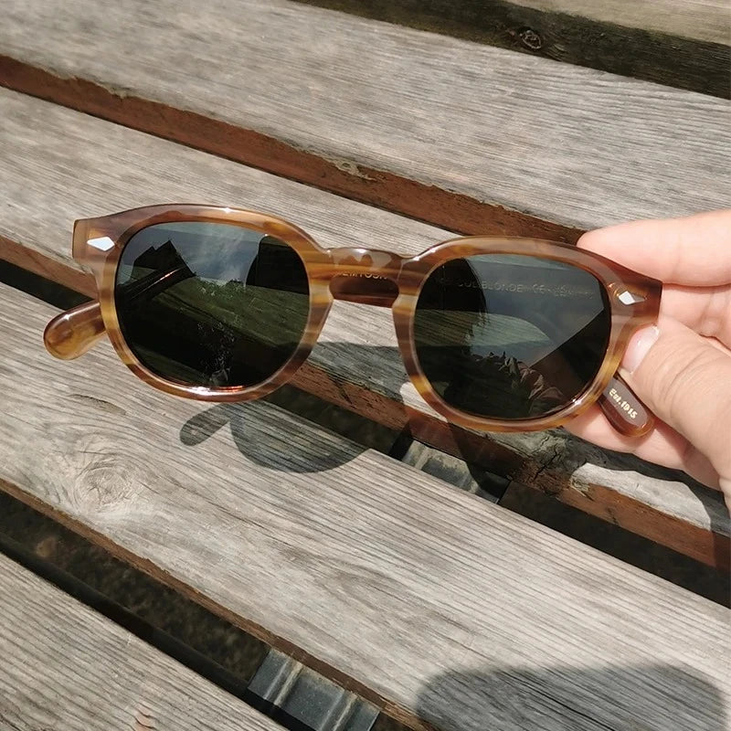 Sunglasses Man Johnny Depp Sun Glasses Woman Luxury Brand Design Vintage Acetate UV400 Driver Shade Lemtosh Polarized Goggles