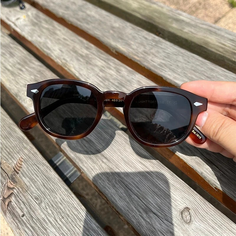 Sunglasses Man Johnny Depp Sun Glasses Woman Luxury Brand Design Vintage Acetate UV400 Driver Shade Lemtosh Polarized Goggles