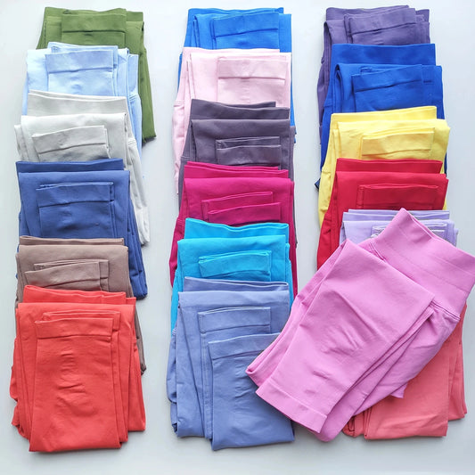 Seamless Leggings Sports Women Gym Wear Clothes Outfit Yoga Pants Squat Proof Fitness Running Scrunch Bum Tights