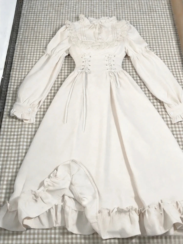 French Vintage Midi Dress Women Casual Evening Party Plaid Dress Office Lady Outwear One Piece Dress Korean Fashion Spring Chic