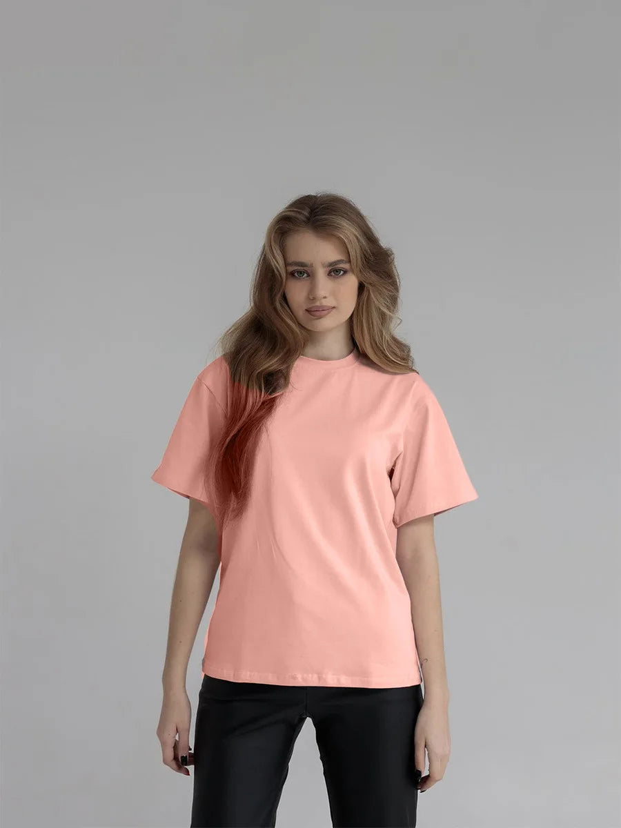 Botvotee 21 Colors Ins Fashion Summer Oversized Basic Soild T Shirts for Women 100% Cotton White Black Pink T-shirt Casual Tops
