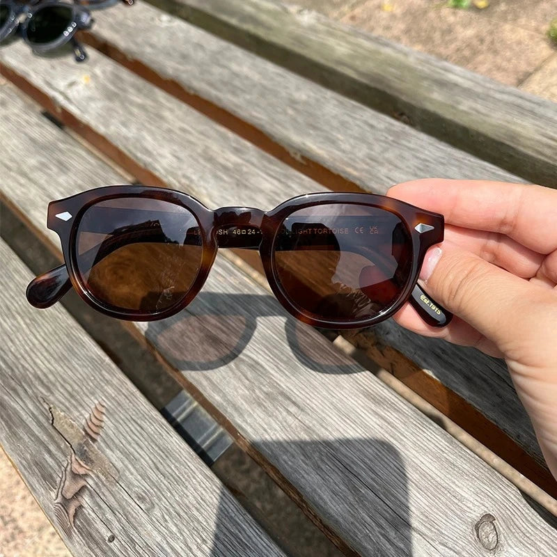 Sunglasses Man Johnny Depp Sun Glasses Woman Luxury Brand Design Vintage Acetate UV400 Driver Shade Lemtosh Polarized Goggles
