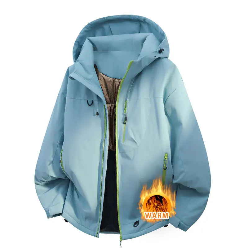 Winter Jacket Thicker Warm Waterproof Windproof Warm Casual Sports Jacket Men Women Sport Hiking Running Hooded Casual Warm Coat