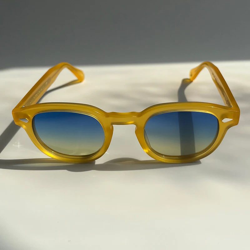 Sunglasses Man Johnny Depp Sun Glasses Woman Luxury Brand Design Vintage Acetate UV400 Driver Shade Lemtosh Polarized Goggles