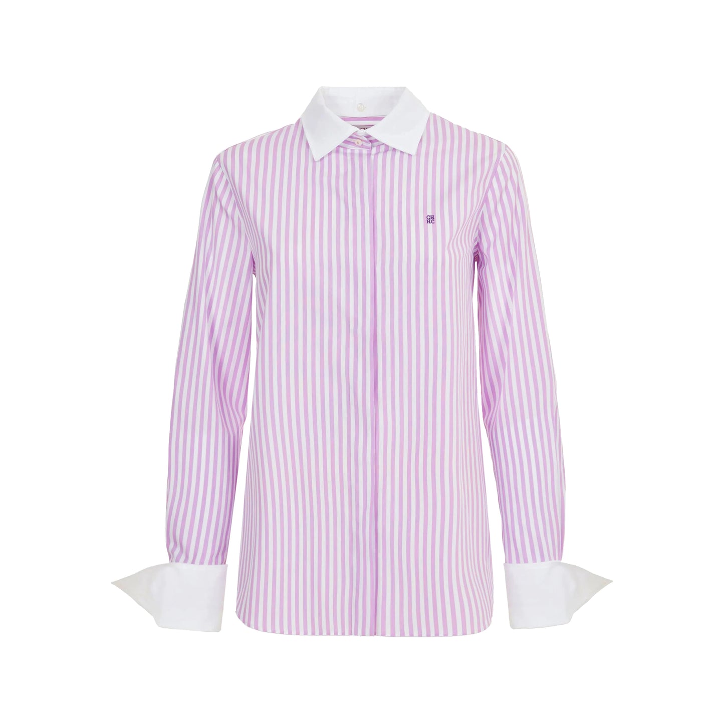 New Women Shirts Strip Long Sleeve Blouse Patchwork Embroidered Flowers Elegant Lapel Loose Shirt Casual Office Lady Tops