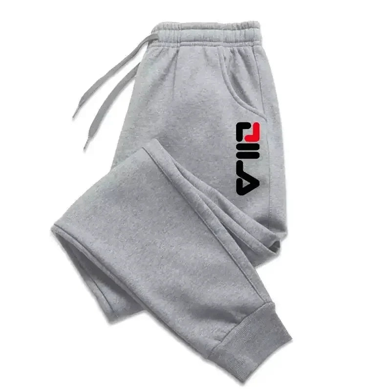 Autumn Winter Men's Joggers Drawstring Casual Pants Fleece Sweatpants Workout Running Gym Fitness Sports Trousers WK007