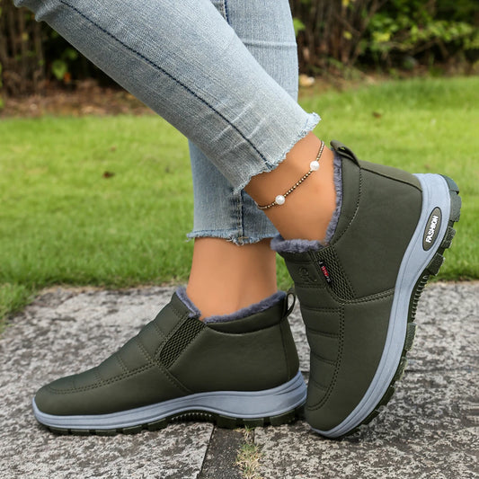 Couple shoes, men's and women's casual shoes, warm, fleece, thickened, anti-slip, lightweight snow boots with free shipping