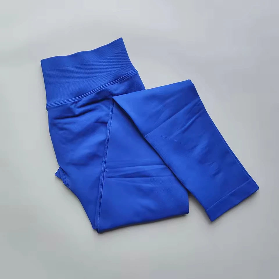 Seamless Leggings Sports Women Gym Wear Clothes Outfit Yoga Pants Squat Proof Fitness Running Scrunch Bum Tights