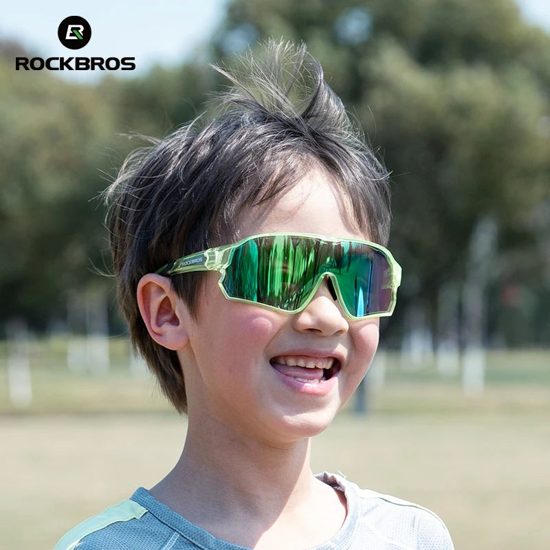 ROCKBROS Sunglasses Kids Girls Boys Polarized/Photochromic Goggles Children Glasses UV Protection Eyeglasses Eyewear