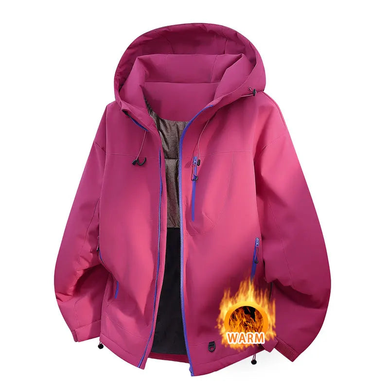 Winter Jacket Thicker Warm Waterproof Windproof Warm Casual Sports Jacket Men Women Sport Hiking Running Hooded Casual Warm Coat