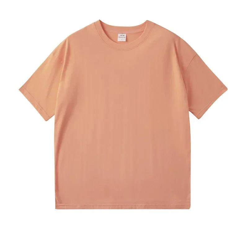 YSZWDBLX T-shirt Women 2025 Summer Short Sleeve O-neck Tshirt Man /woman Cotton Loose Harajuku Couples Tees Casual Shirts Top