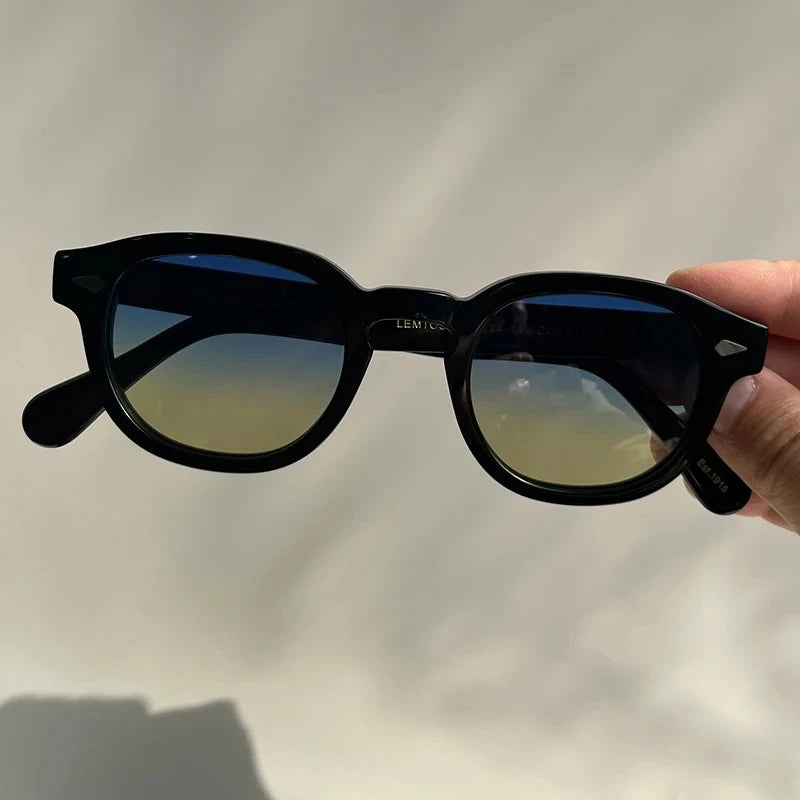 Sunglasses Man Johnny Depp Sun Glasses Woman Luxury Brand Design Vintage Acetate UV400 Driver Shade Lemtosh Polarized Goggles