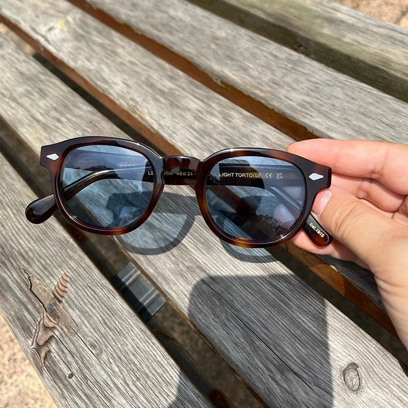 Sunglasses Man Johnny Depp Sun Glasses Woman Luxury Brand Design Vintage Acetate UV400 Driver Shade Lemtosh Polarized Goggles