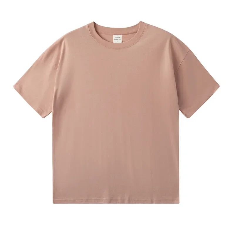 YSZWDBLX T-shirt Women 2025 Summer Short Sleeve O-neck Tshirt Man /woman Cotton Loose Harajuku Couples Tees Casual Shirts Top