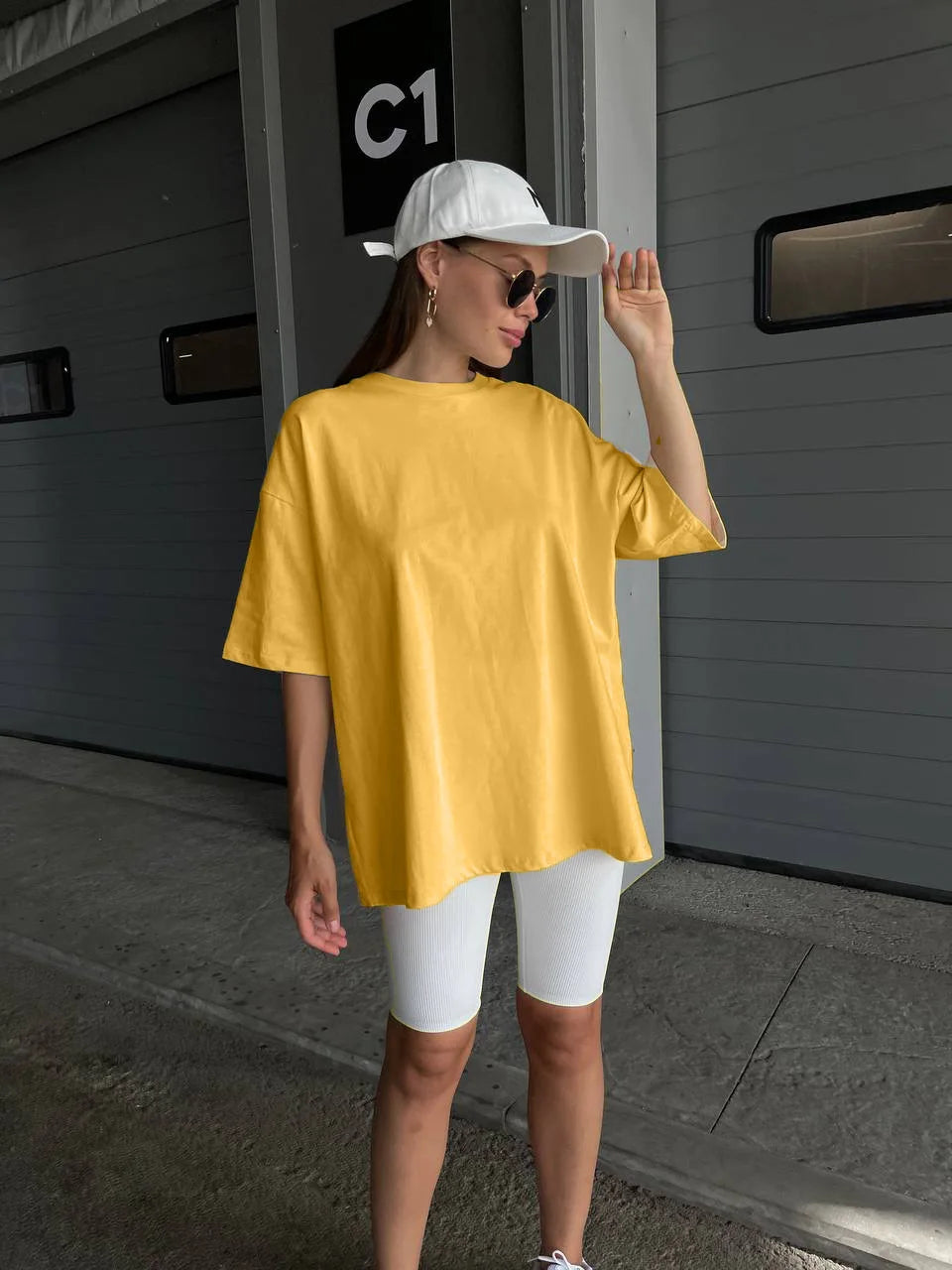 Botvotee 21 Colors Ins Fashion Summer Oversized Basic Soild T Shirts for Women 100% Cotton White Black Pink T-shirt Casual Tops