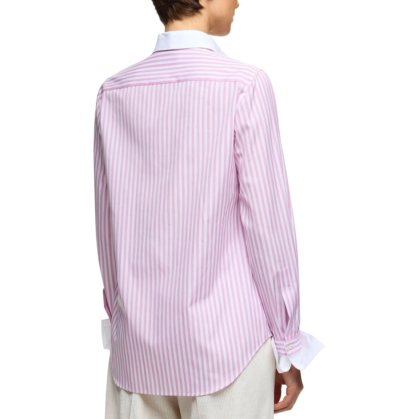 New Women Shirts Strip Long Sleeve Blouse Patchwork Embroidered Flowers Elegant Lapel Loose Shirt Casual Office Lady Tops