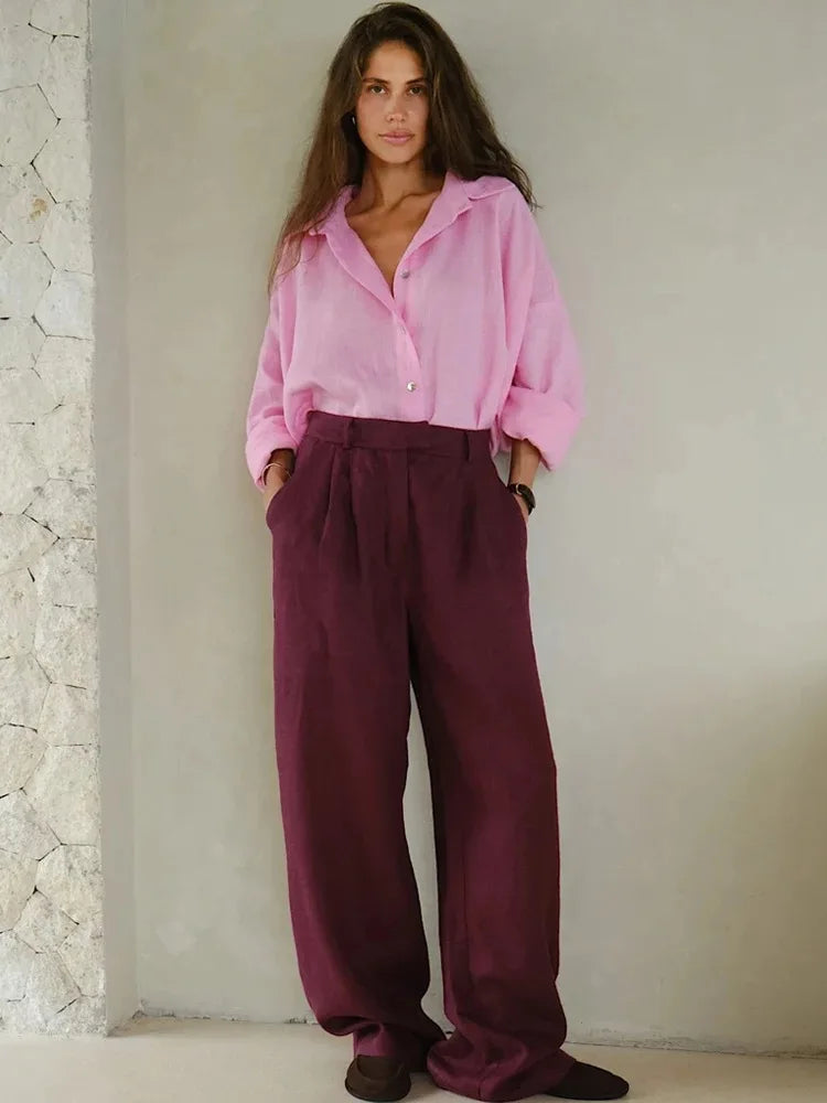 Ammug White Women's Shirt Long Sleeve Elegant Solid Blouse Woman Vintage Summer Loose Shirts for Women Basic Top Collar