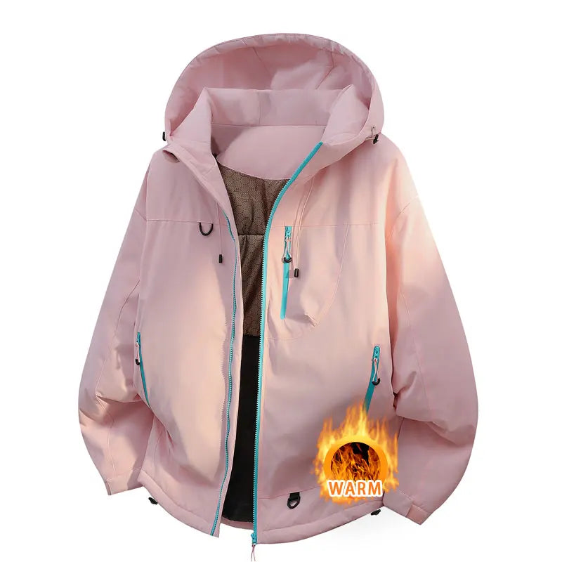 Winter Jacket Thicker Warm Waterproof Windproof Warm Casual Sports Jacket Men Women Sport Hiking Running Hooded Casual Warm Coat