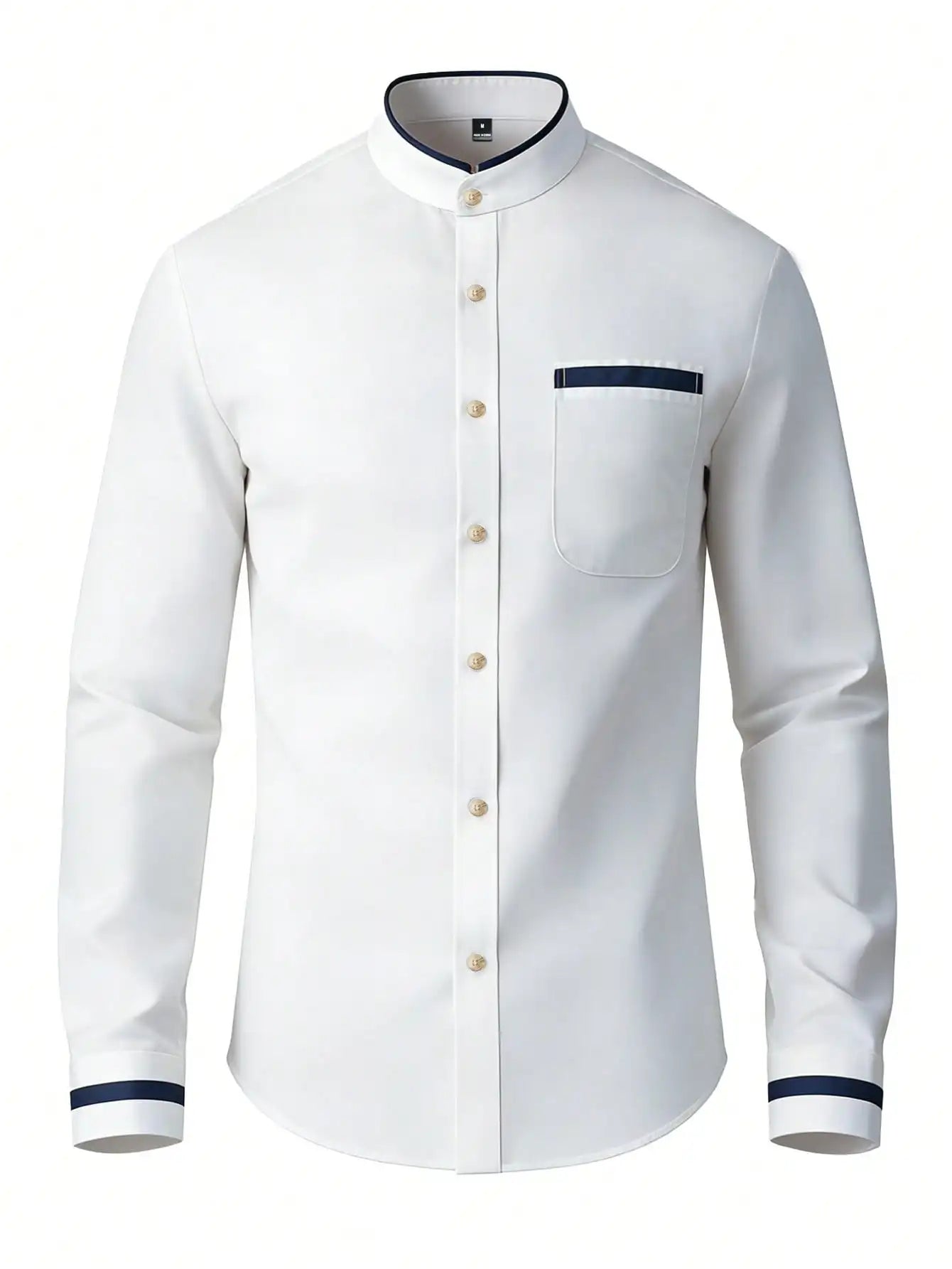 Men's Bright Pink Long Sleeve Slim Fit Casual Business Shirt