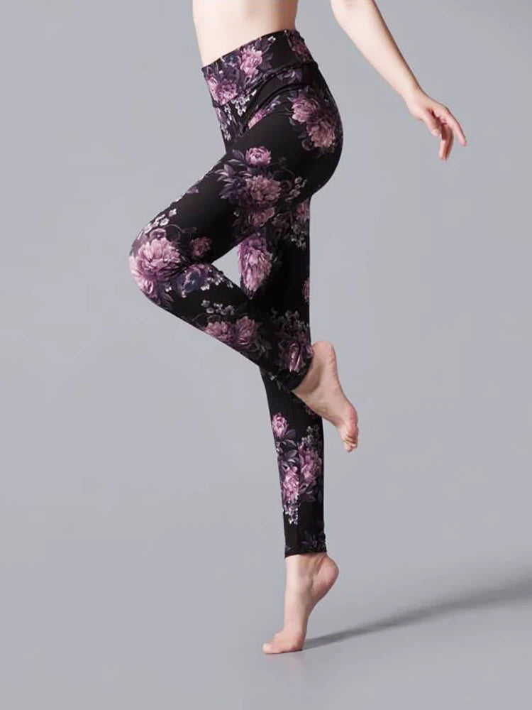 CUHAKCI High Waist Leggings Sportwear Workout Women Jeggings Elastic Pants Leopard Summer Printed Stripe Sexy Fitness Leggins