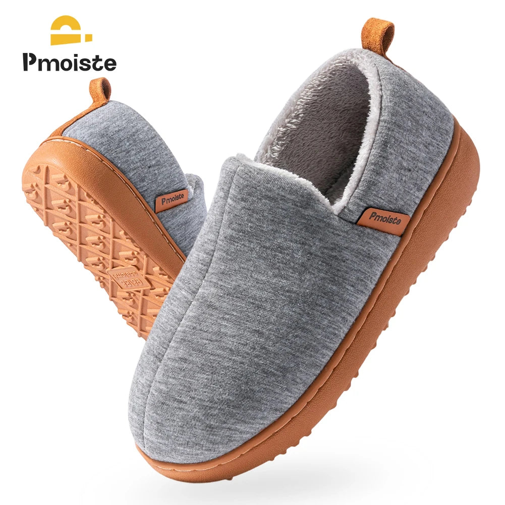 Pmoiste Soft House Boots Slippers Women Comfortable Warm TPR Wedge Memory Foam Designer Home Shoes Winter Indoor High-quality