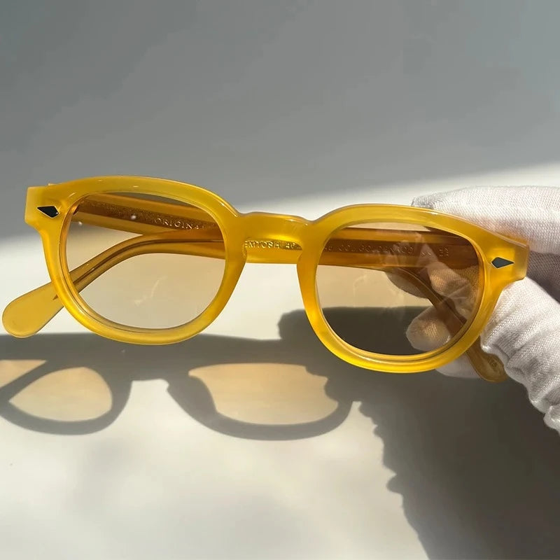 Sunglasses Man Johnny Depp Sun Glasses Woman Luxury Brand Design Vintage Acetate UV400 Driver Shade Lemtosh Polarized Goggles