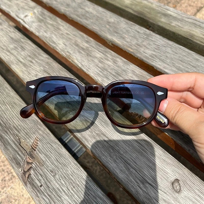 Sunglasses Man Johnny Depp Sun Glasses Woman Luxury Brand Design Vintage Acetate UV400 Driver Shade Lemtosh Polarized Goggles