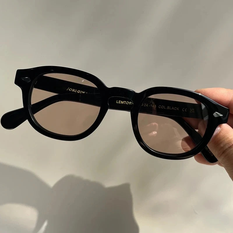 Sunglasses Man Johnny Depp Sun Glasses Woman Luxury Brand Design Vintage Acetate UV400 Driver Shade Lemtosh Polarized Goggles
