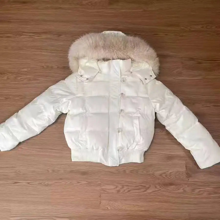 American Style Vintage Faux Fur Hooded Woman Autumn Winter  Casual Long Sleeve Coat Outwear Fashion Warm Jacket Outerwear Chic