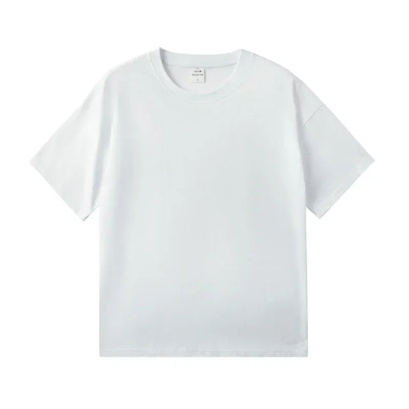 YSZWDBLX T-shirt Women 2025 Summer Short Sleeve O-neck Tshirt Man /woman Cotton Loose Harajuku Couples Tees Casual Shirts Top