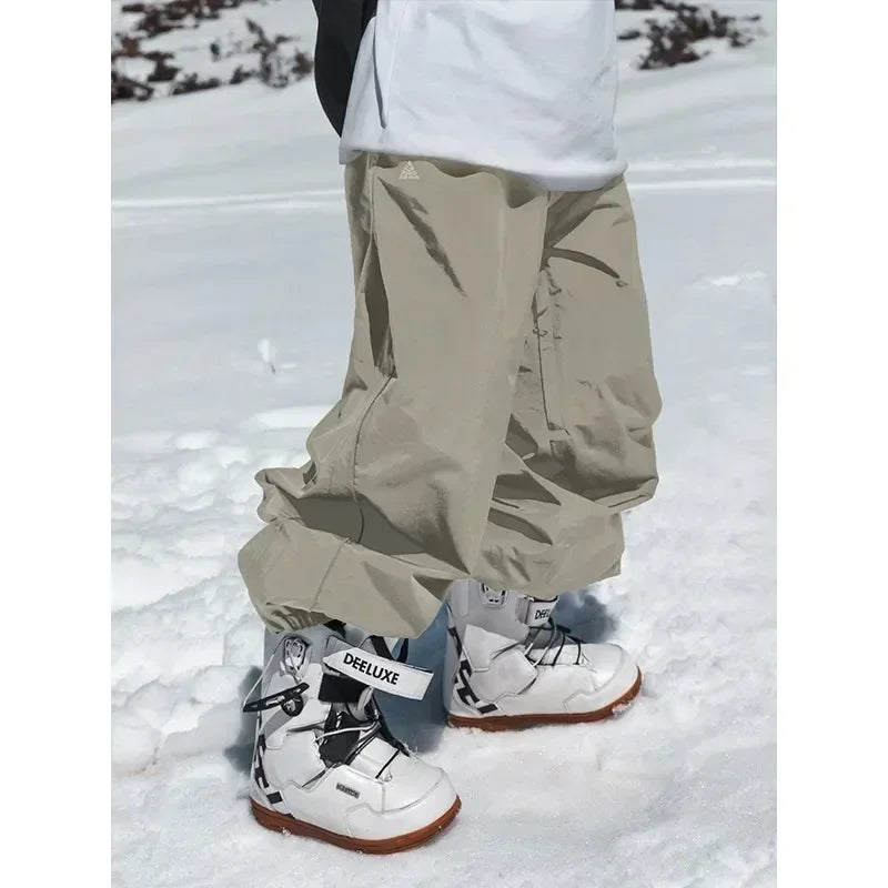 Professional Men Women Snowboard Pant Single Board Loose Fit Wear Resistant Waterproof Double Board Ski Pants Snowboard Pants