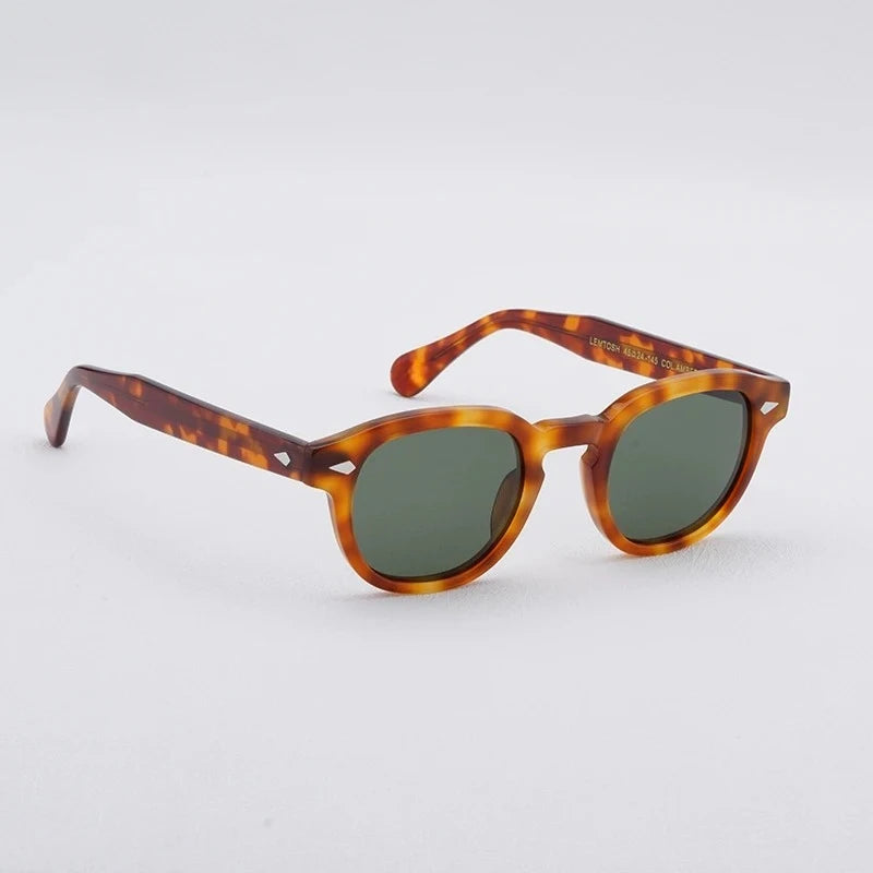 Sunglasses Man Johnny Depp Sun Glasses Woman Luxury Brand Design Vintage Acetate UV400 Driver Shade Lemtosh Polarized Goggles