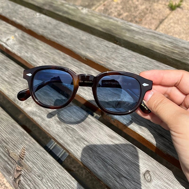 Sunglasses Man Johnny Depp Sun Glasses Woman Luxury Brand Design Vintage Acetate UV400 Driver Shade Lemtosh Polarized Goggles