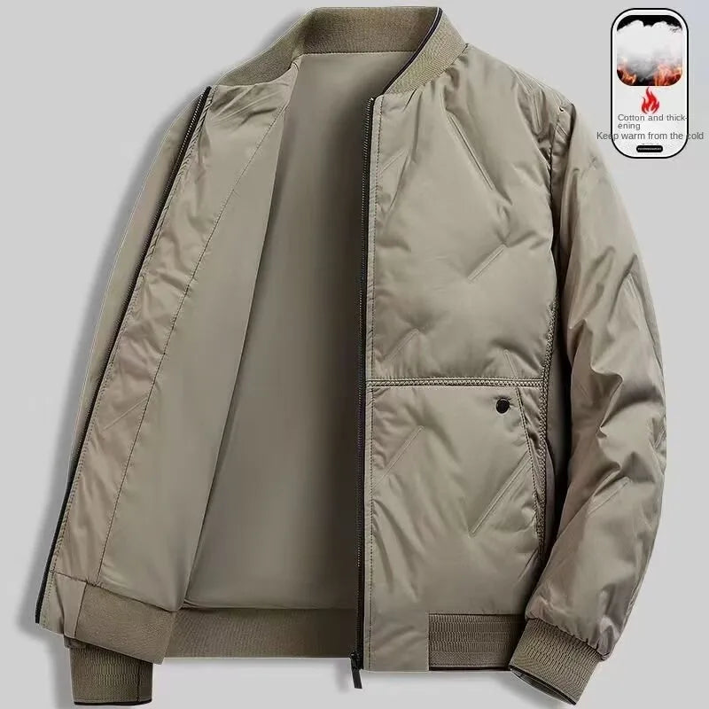 Autumn and winter outerwear men's new trendy brand men's baseball collar autumn casual flight jacket clothes