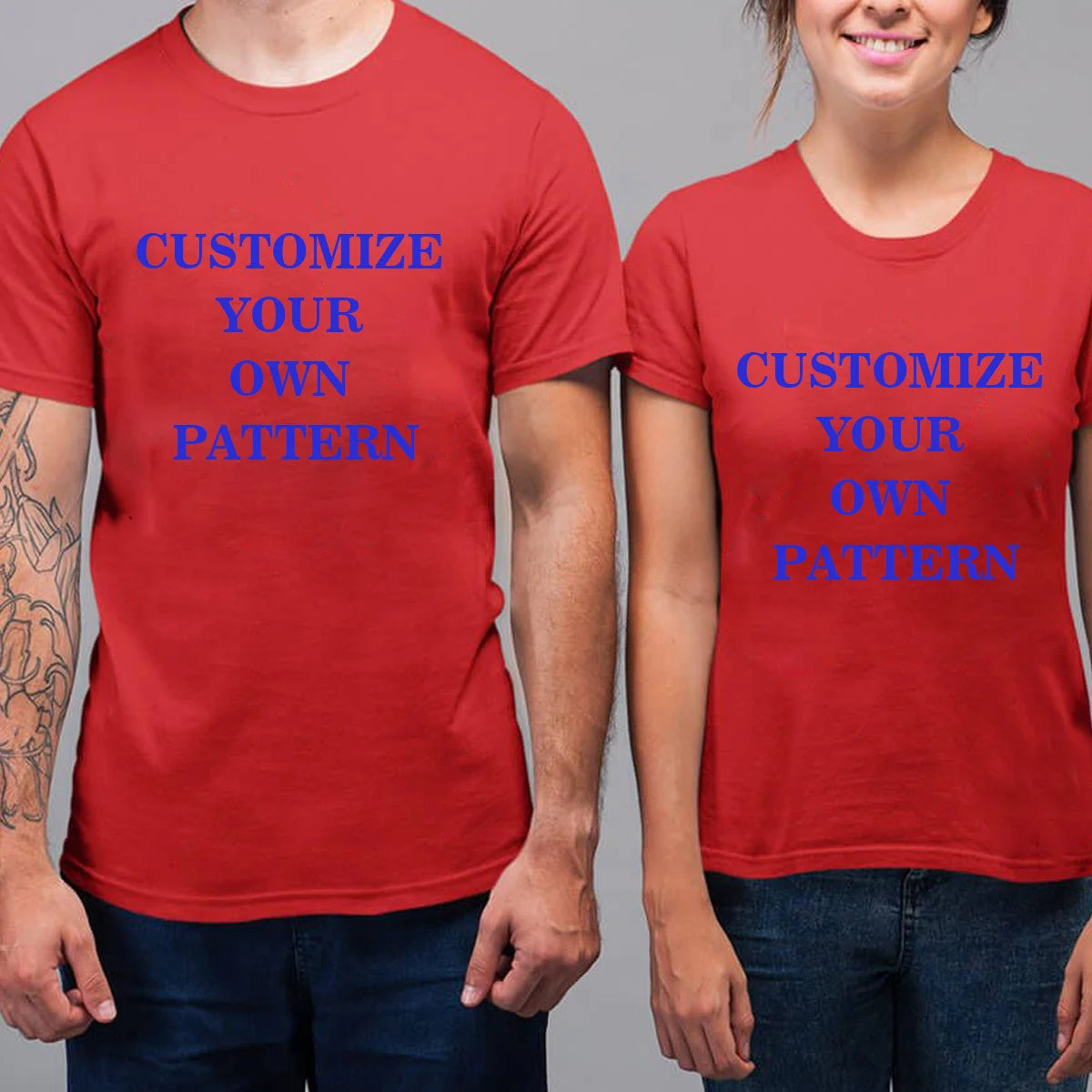 Cotton Customized Printed Leisure T Shirt Harajuku Tee DIY Your Like Photo or  T-shirt Fashion Custom Men's Tops Tshirt