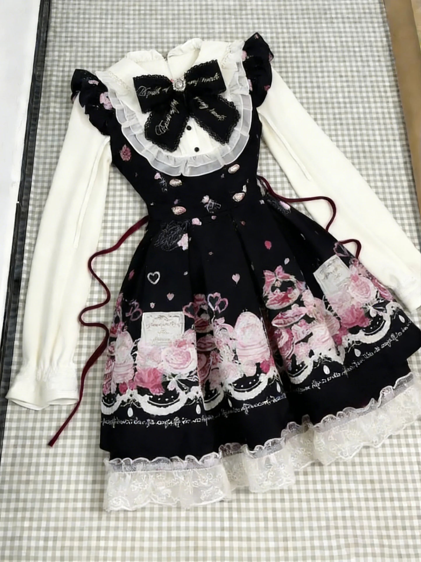 French Vintage Midi Dress Women Casual Evening Party Plaid Dress Office Lady Outwear One Piece Dress Korean Fashion Spring Chic