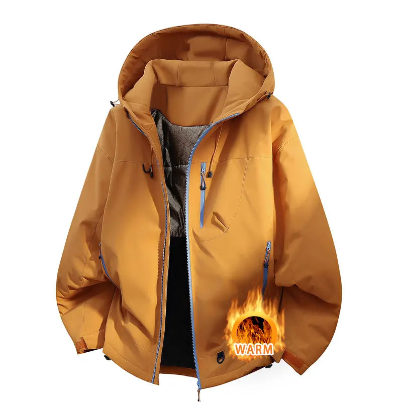 Winter Jacket Thicker Warm Waterproof Windproof Warm Casual Sports Jacket Men Women Sport Hiking Running Hooded Casual Warm Coat