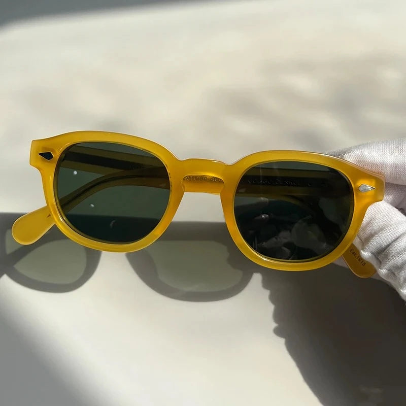 Sunglasses Man Johnny Depp Sun Glasses Woman Luxury Brand Design Vintage Acetate UV400 Driver Shade Lemtosh Polarized Goggles