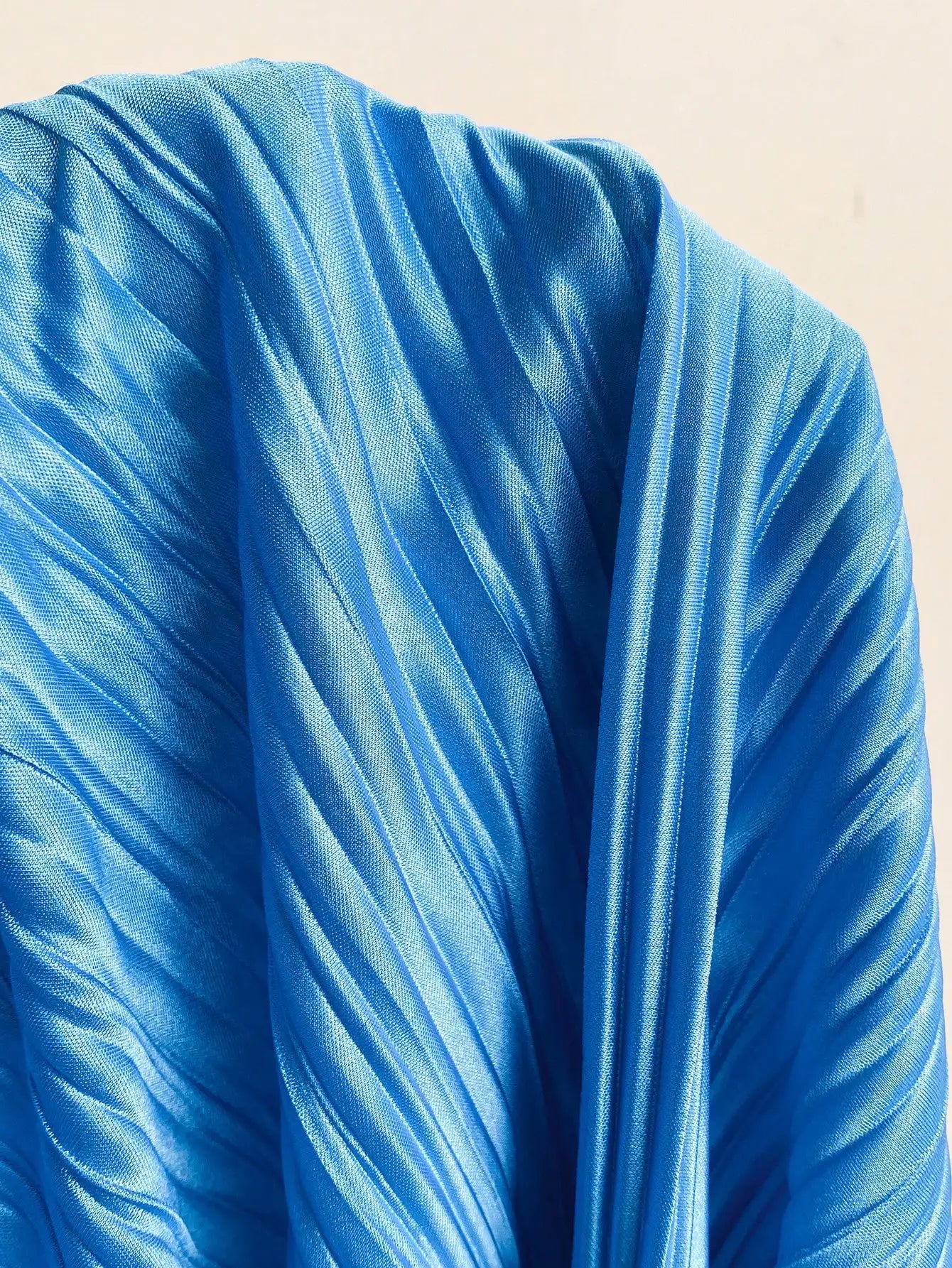 Blue Pleated Ruched Bandeau Mini Dress For Women Beach Party Vacation Outfit