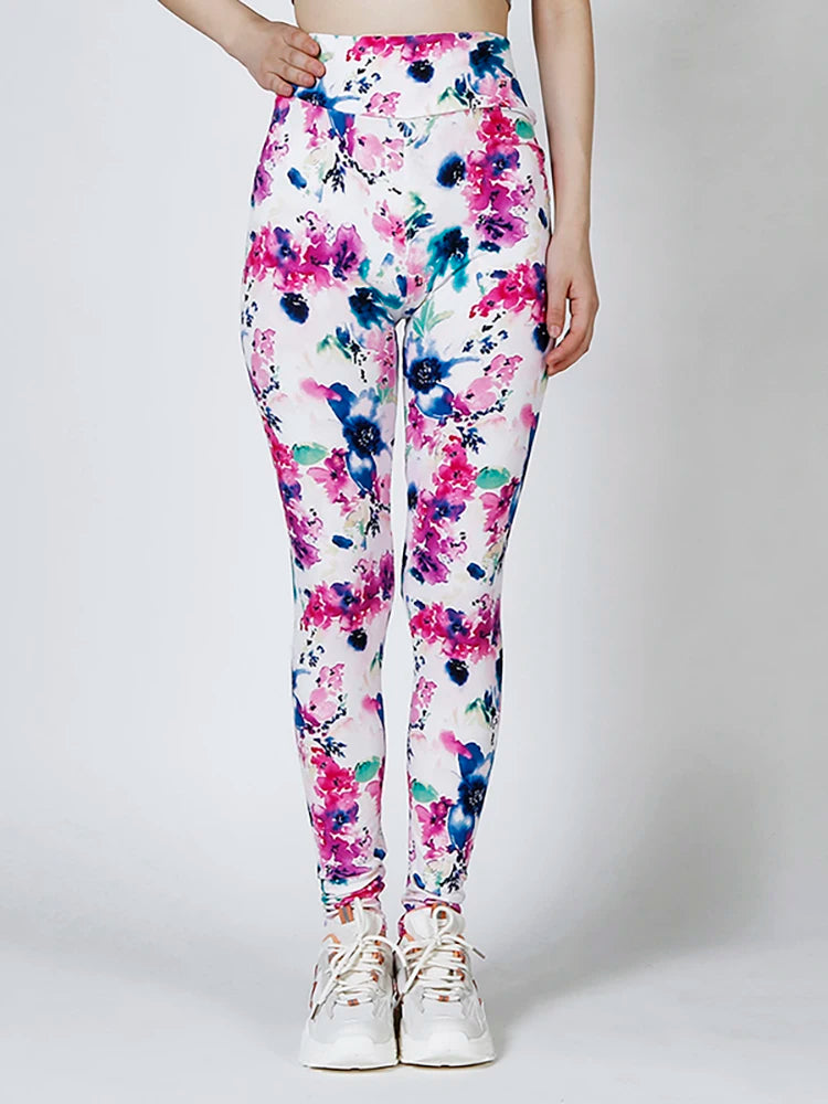 CUHAKCI High Waist Leggings Sportwear Workout Women Jeggings Elastic Pants Leopard Summer Printed Stripe Sexy Fitness Leggins