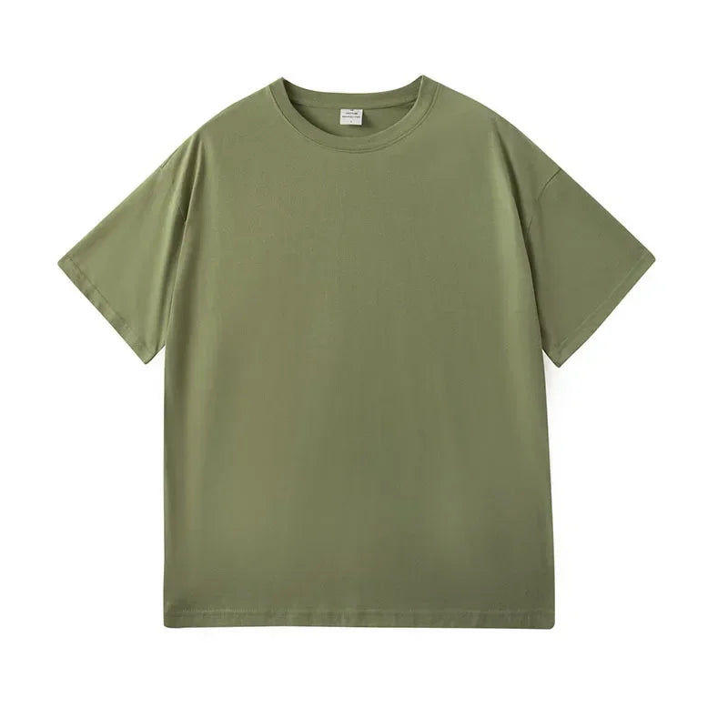 YSZWDBLX T-shirt Women 2025 Summer Short Sleeve O-neck Tshirt Man /woman Cotton Loose Harajuku Couples Tees Casual Shirts Top