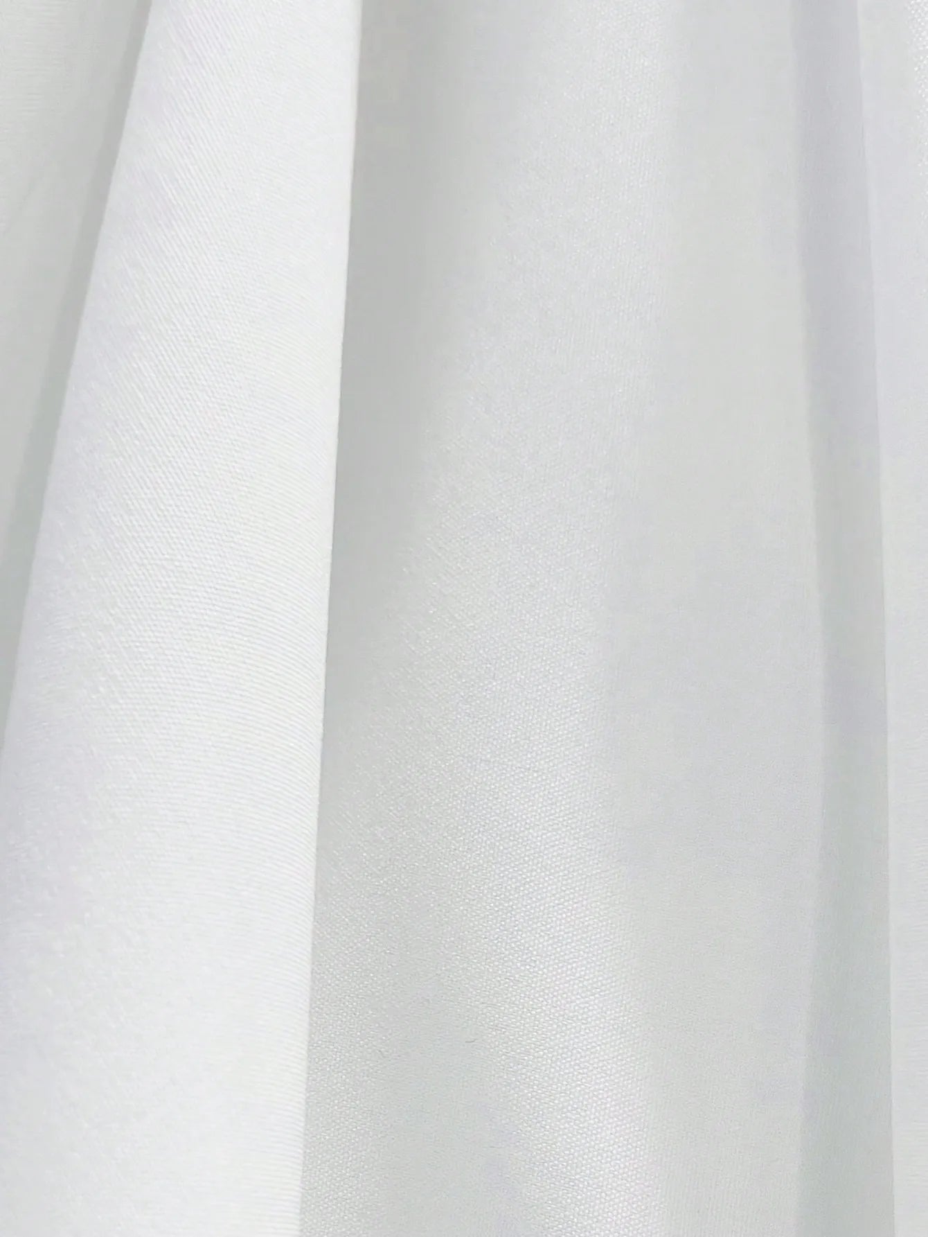 Men's Solid White Long Sleeve Single-Breasted Casual Dress Shirt