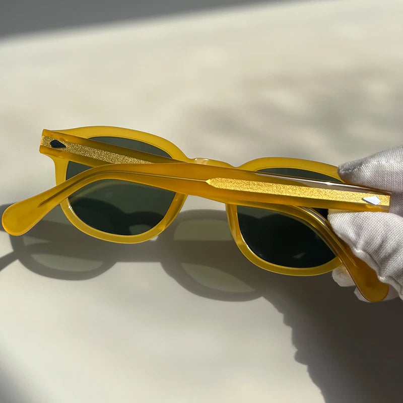 Sunglasses Man Johnny Depp Sun Glasses Woman Luxury Brand Design Vintage Acetate UV400 Driver Shade Lemtosh Polarized Goggles