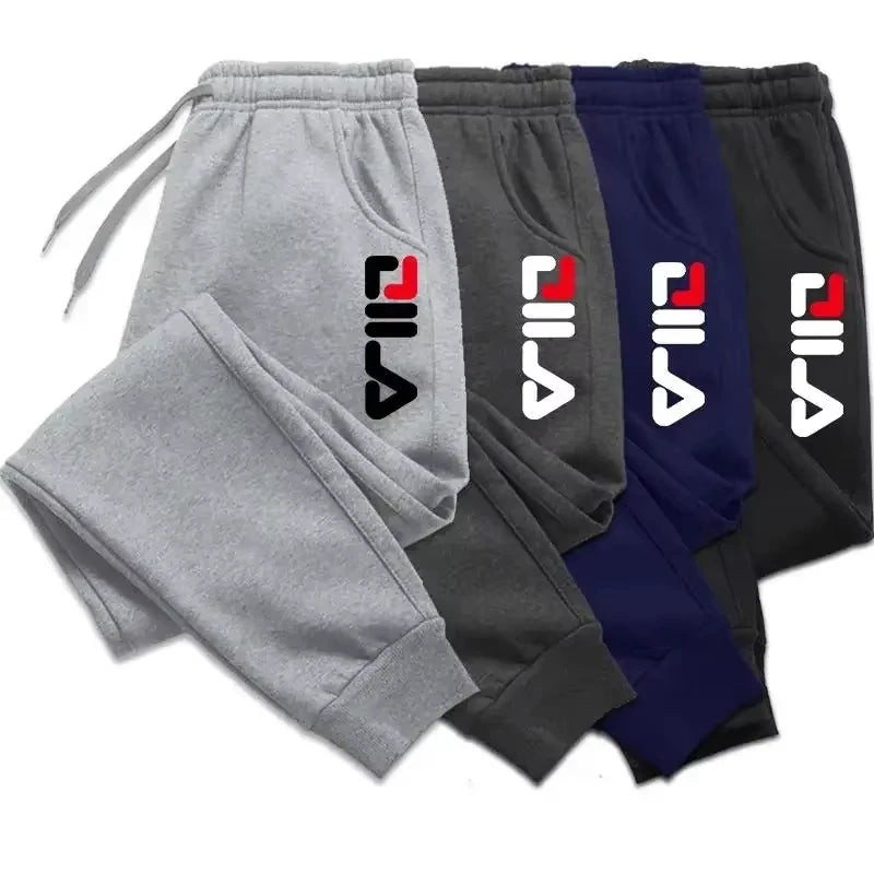 Autumn Winter Men's Joggers Drawstring Casual Pants Fleece Sweatpants Workout Running Gym Fitness Sports Trousers WK007