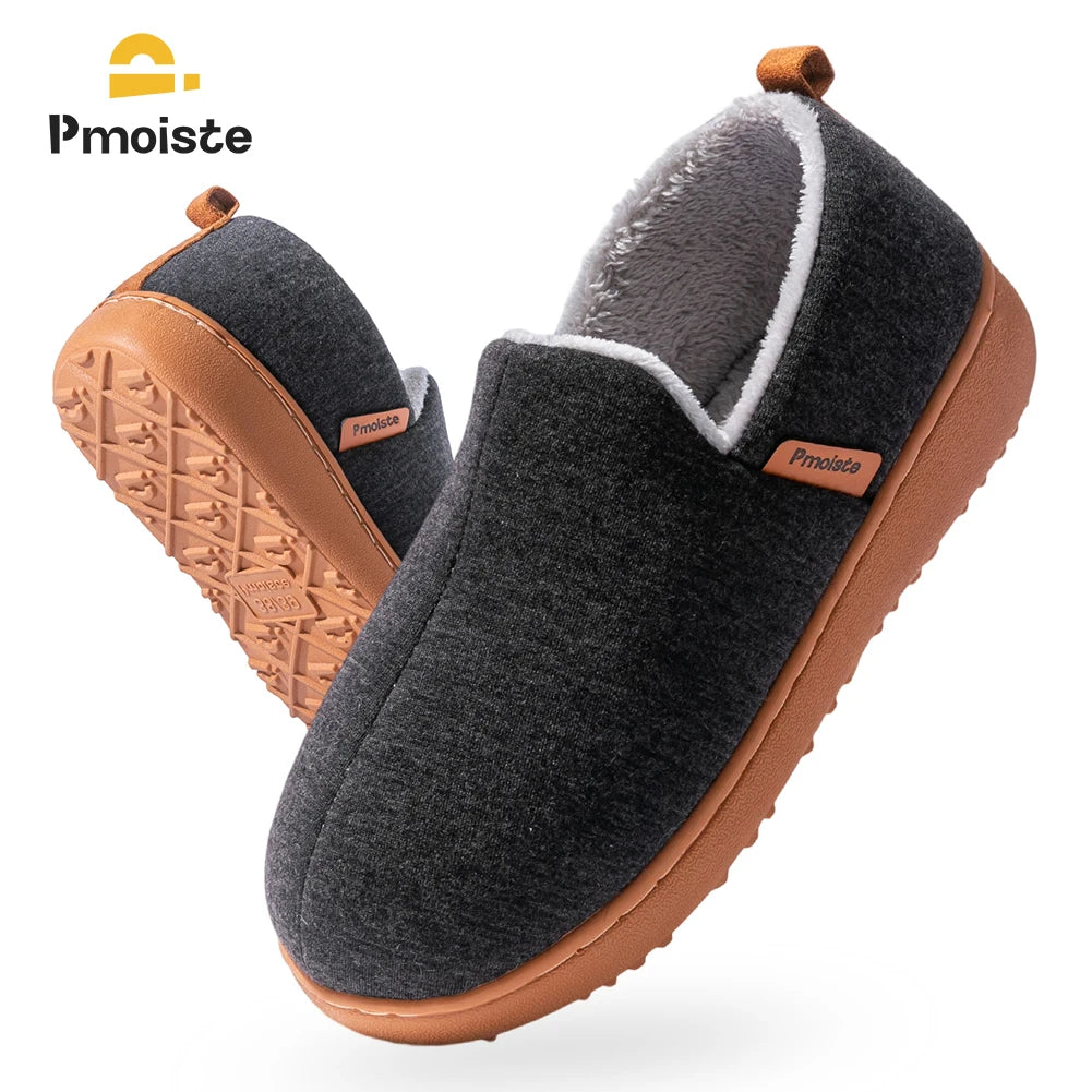 Pmoiste Soft House Boots Slippers Women Comfortable Warm TPR Wedge Memory Foam Designer Home Shoes Winter Indoor High-quality